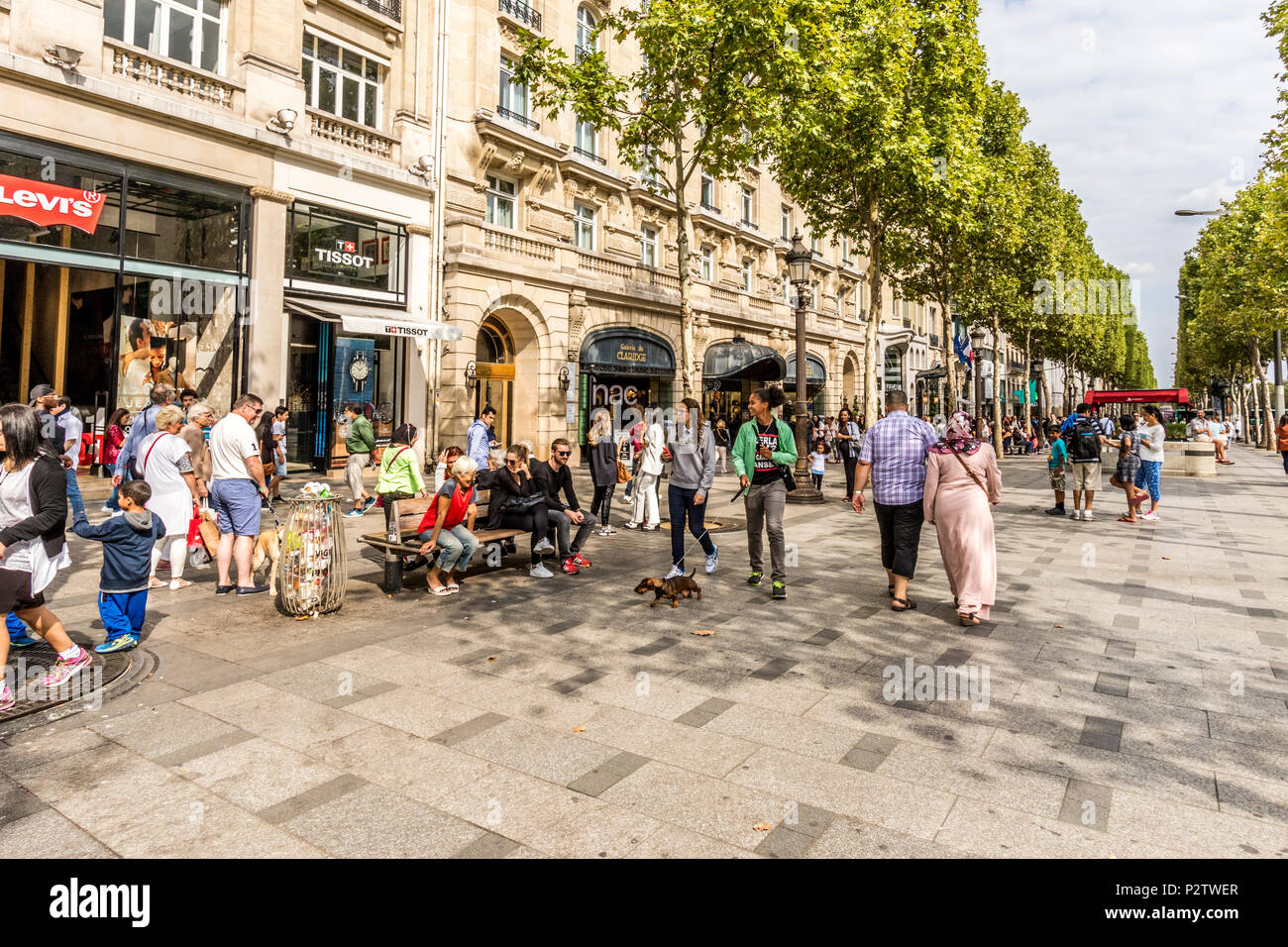 Street life Paris France Stock Photo
