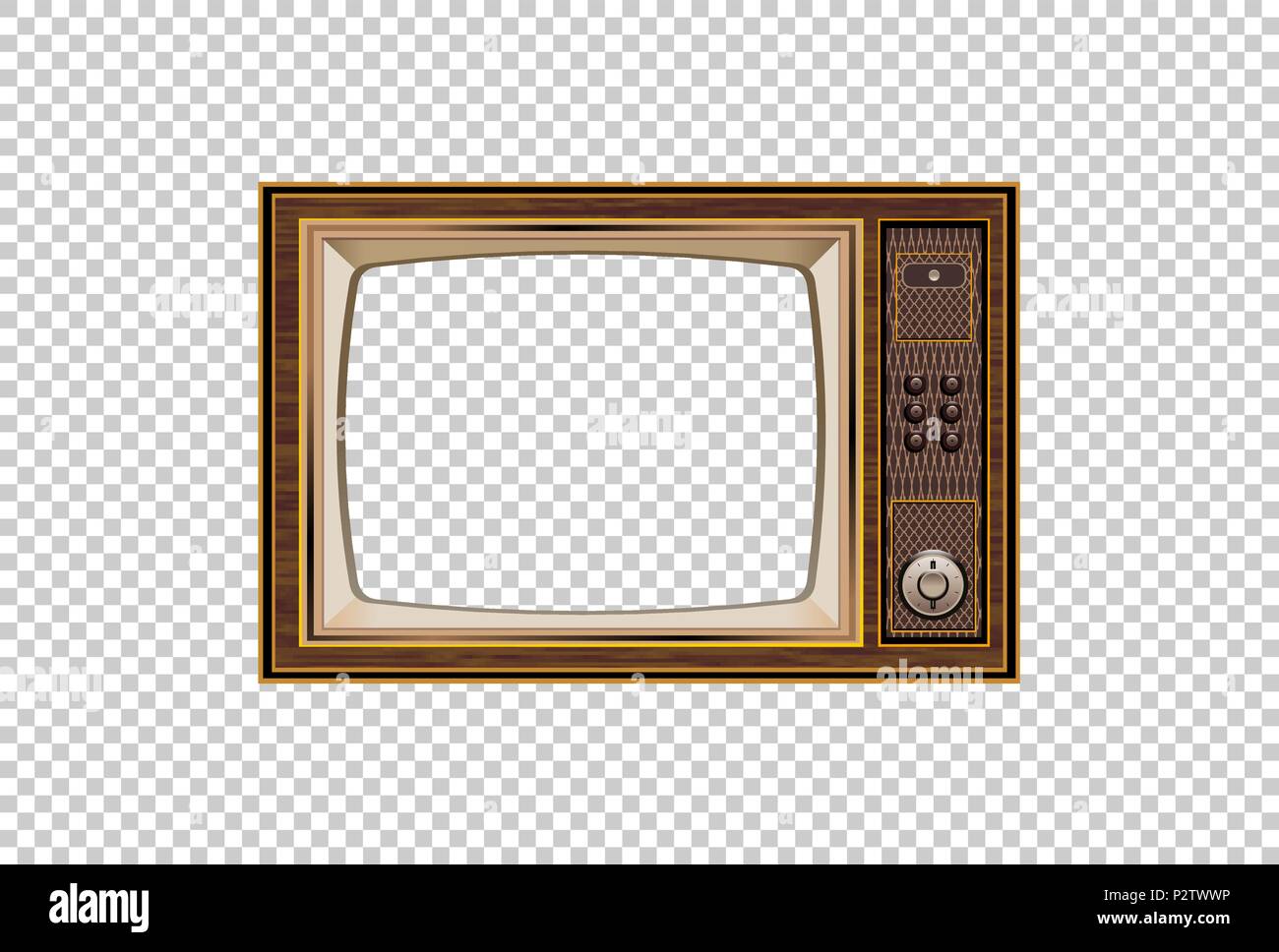 Old TV Illustration of the good old retro TV Stock Vector Image & Art ...