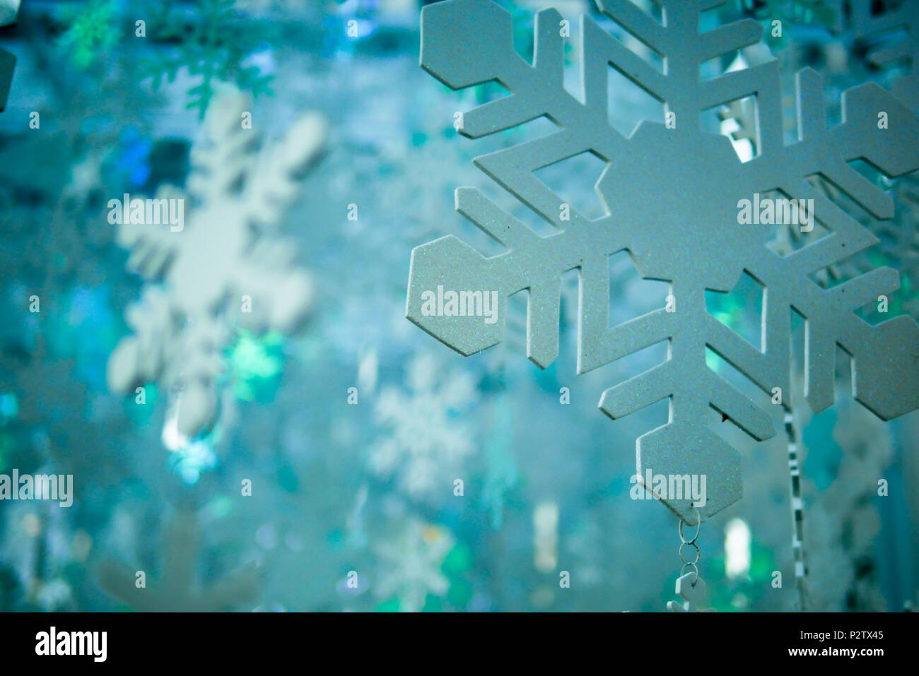 Snowflakes Christmas Stock Photo
