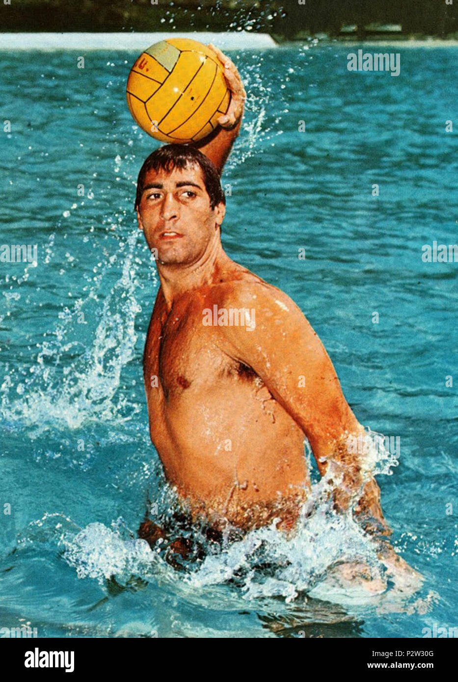 . Eraldo Pizzo on the cover of Nuoto, 15 May 1969 . 1969. Unknown 25 Eraldo Pizzo 1969 Stock Photo