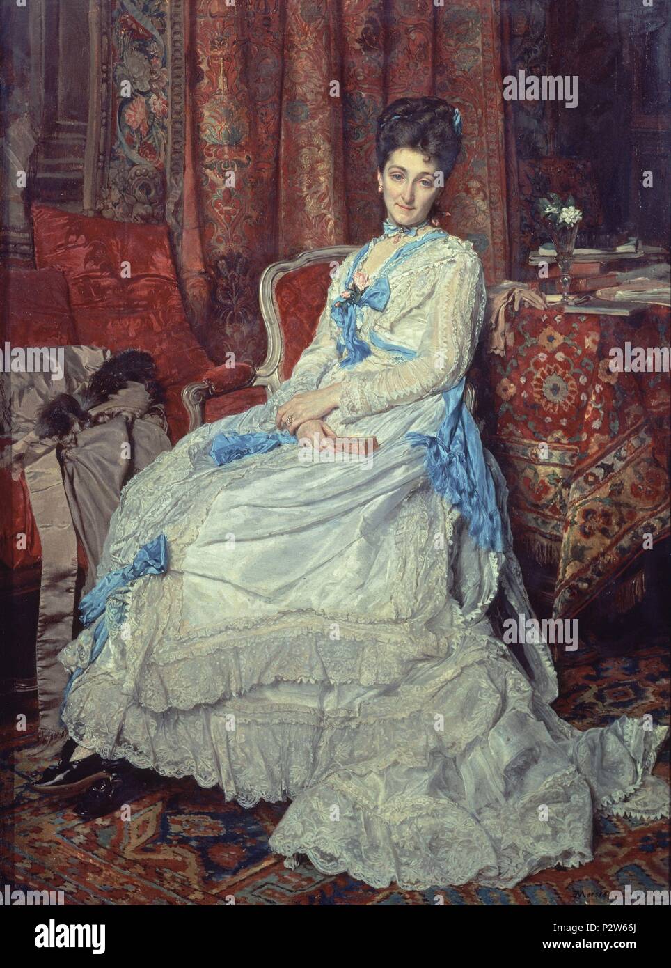Oil Painting Replica Le liseur blanc by Jean Louis Ernest Meissonier  (1815-1891, France)