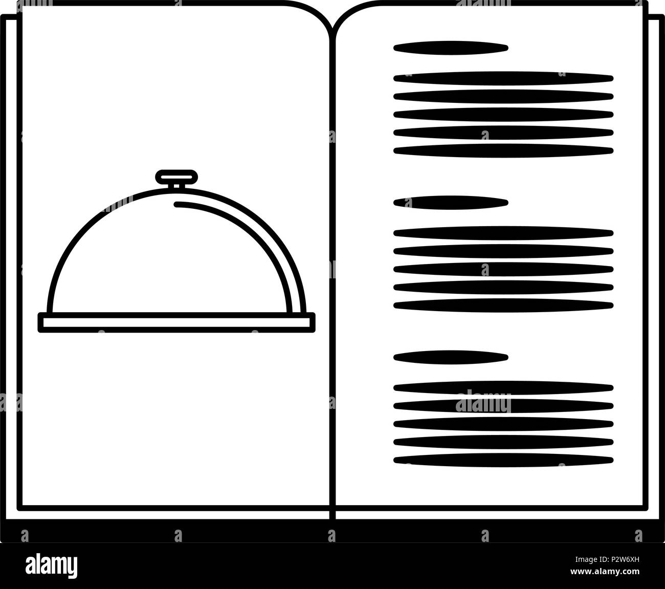 Restaurant menu isolated in black and white Stock Vector Image & Art - Alamy