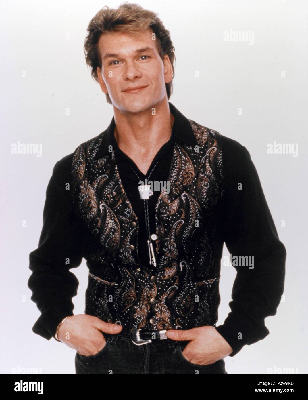 Stars: PATRICK SWAYZE. Stock Photo