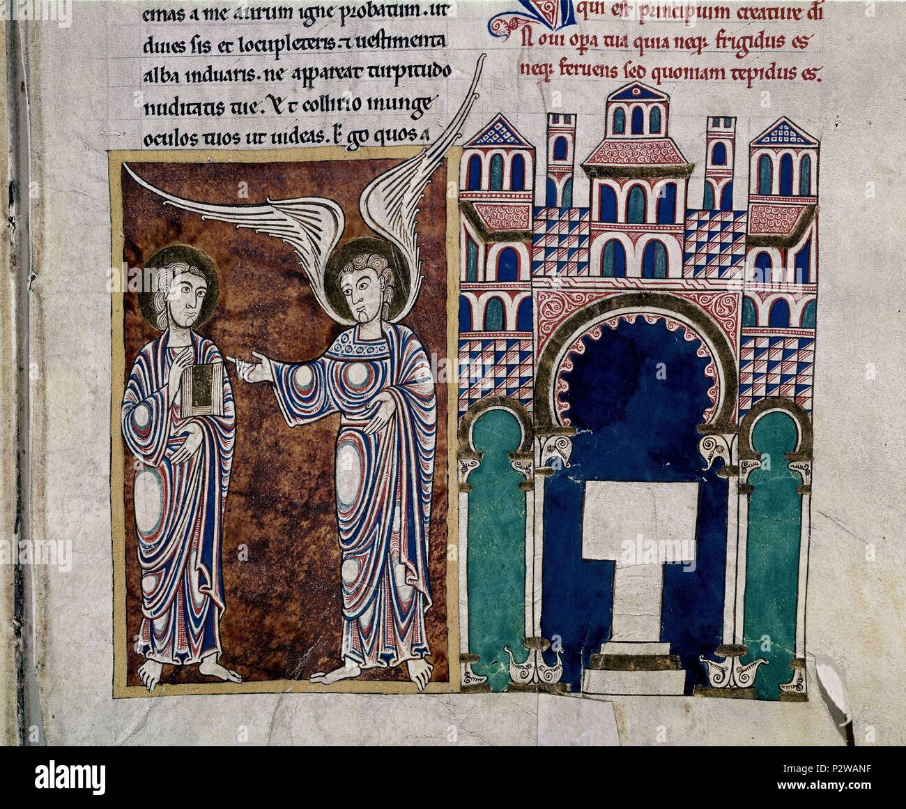 COMENTARIOS DEL APOCALIPSIS DETALLE DE MINIATURA PROCEDE DE SAN