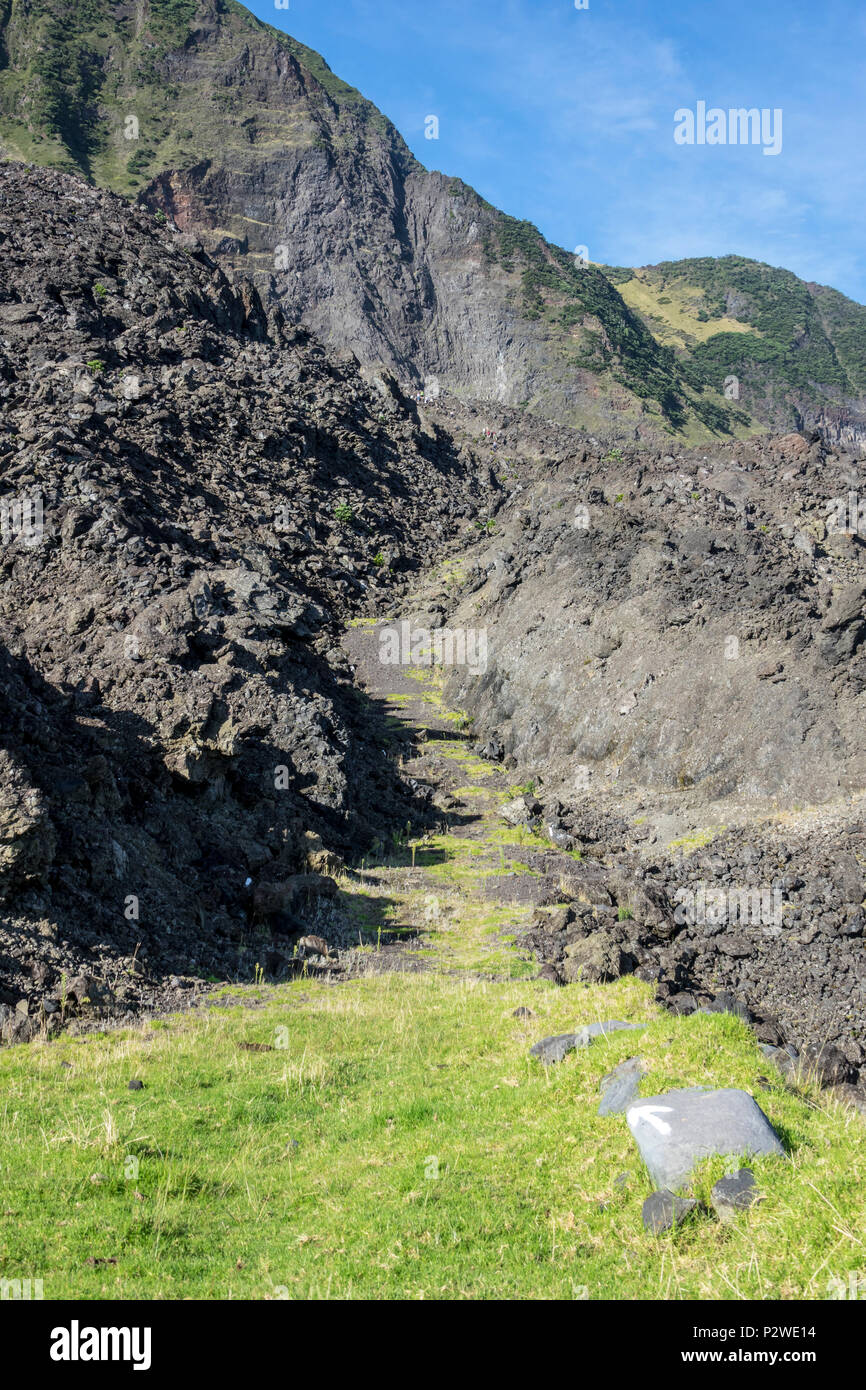 Start Of The Path Leading To The 1961 Volcano At Tristan Da Cunha 