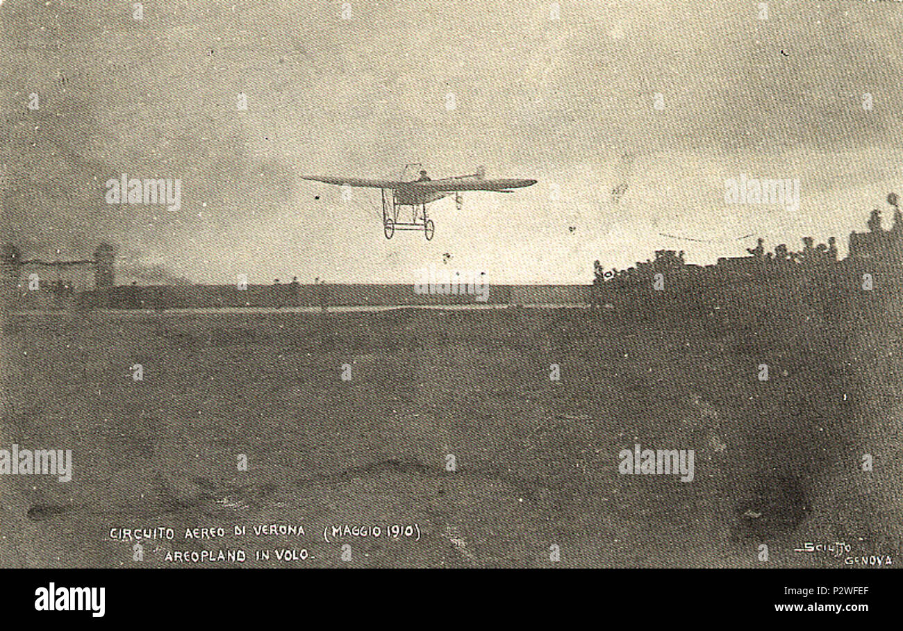. Italiano Circuito Aereo di Verona in una fotografia d'epoca . May