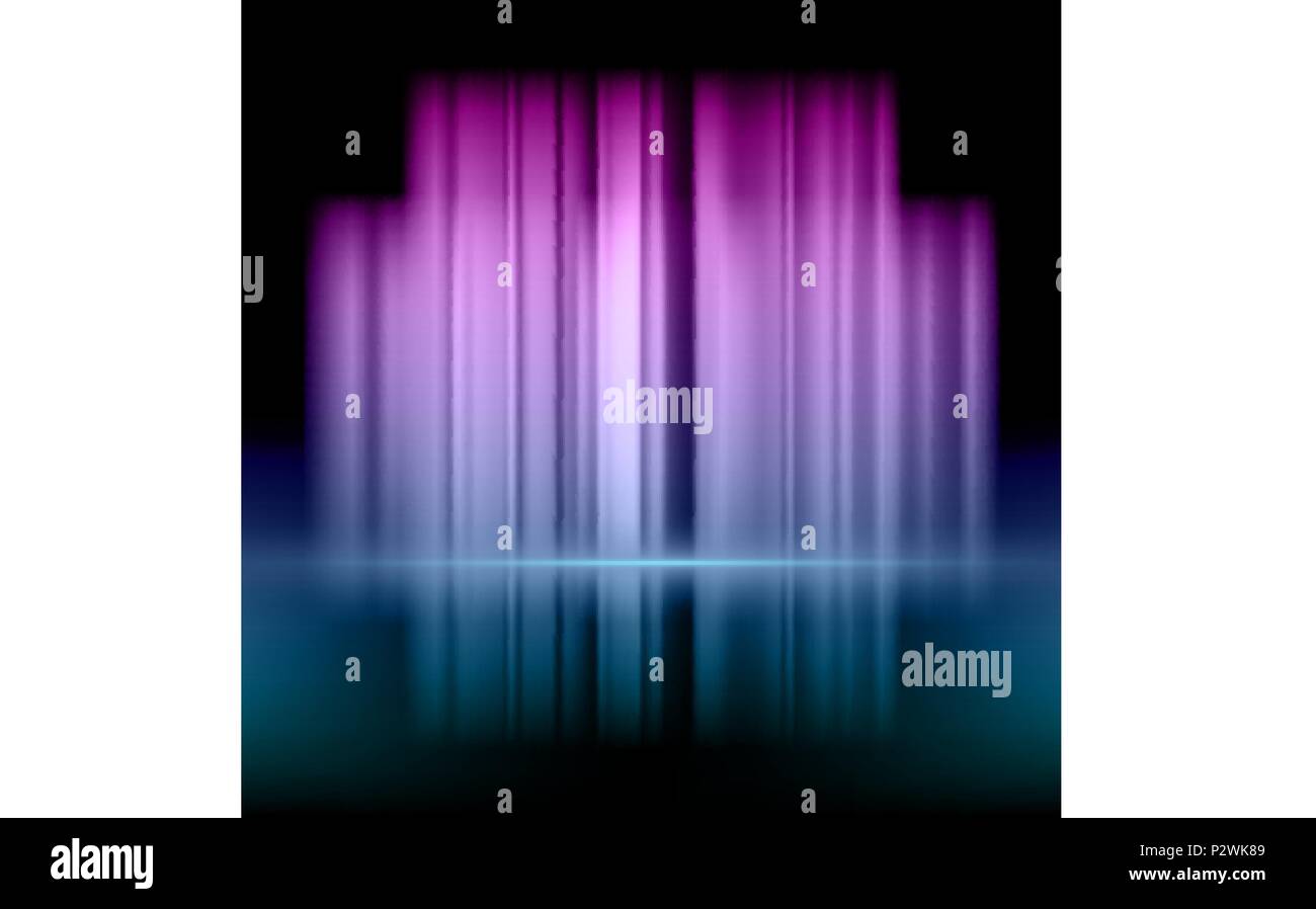 Abstract background with blurred neon pink and blue lights, stock vector Stock Vector