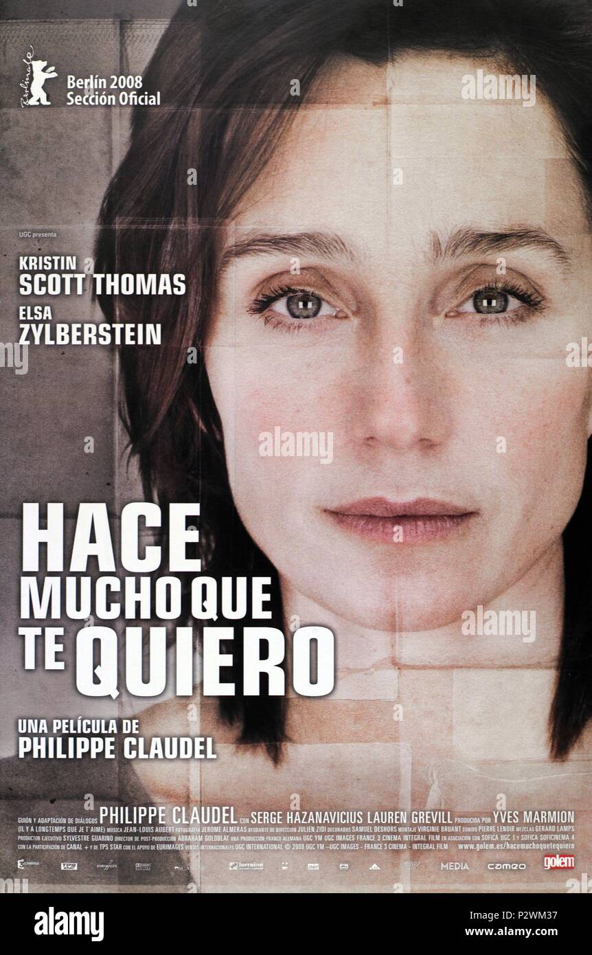 Original Film Title: IL Y A LONGTEMPS QUE JE T'AIME.  English Title: I'VE LOVED YOU SO LONG.  Film Director: PHILIPPE CLAUDEL.  Year: 2008. Credit: UGC YM / Album Stock Photo
