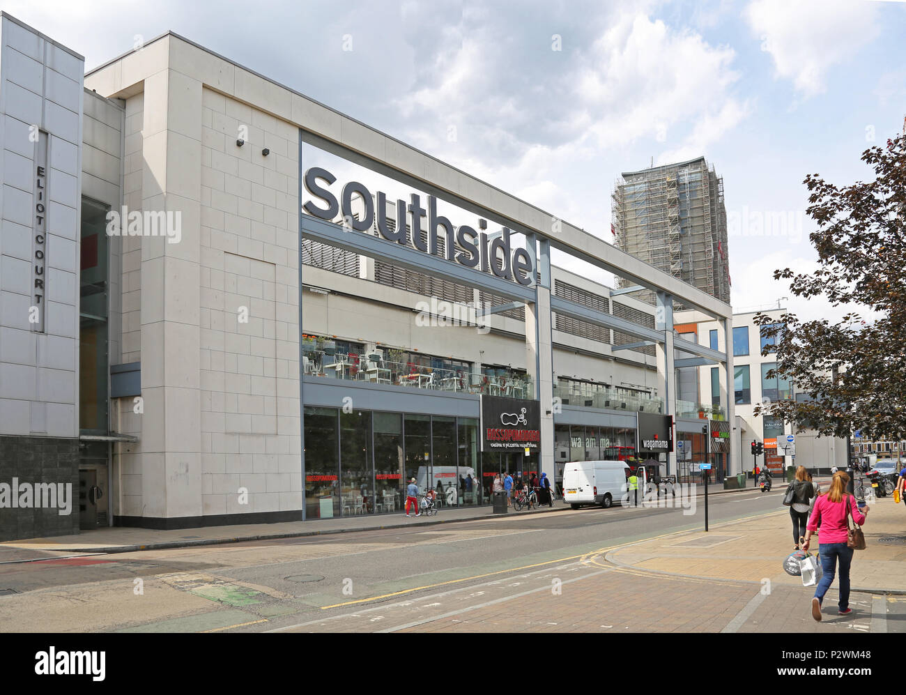 Garratt Lane entrance to Wandsworth's Southside shopping centre. Opened
