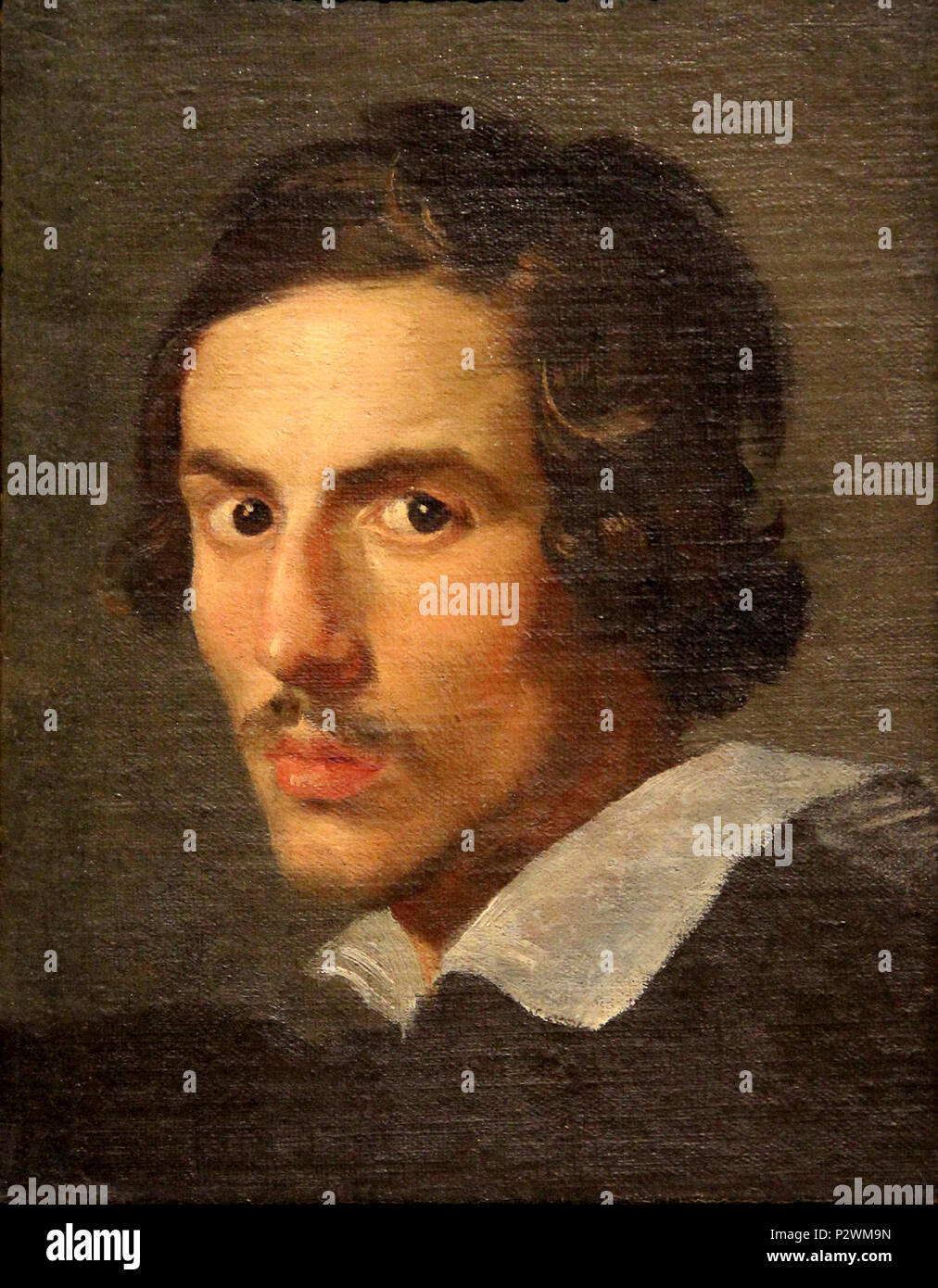 « Autoportrait», huile sur toile (Hauteur. 39 cm ; largeur. 31 cm ...