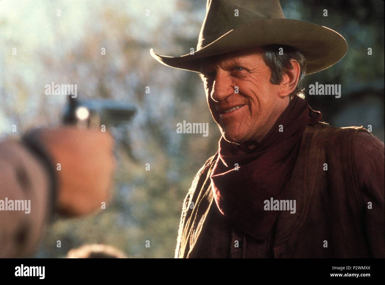 Original Film Title: RED RIVER.  English Title: RED RIVER.  Film Director: RICHARD MICHAELS.  Year: 1988.  Stars: JAMES ARNESS. Credit: MGM/UA TELEVISION / Album Stock Photo
