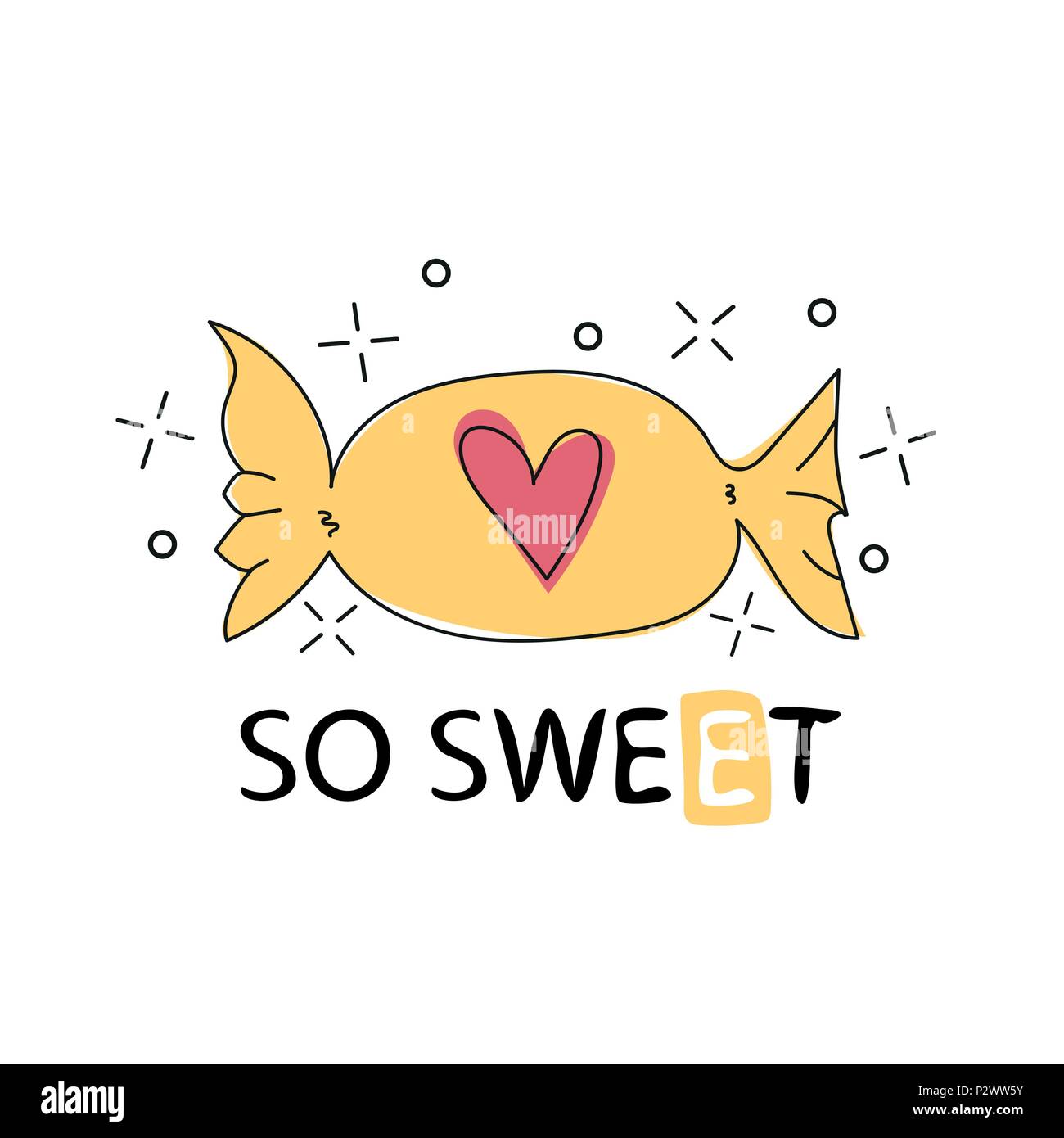 So Sweet Love Vector Romantic Quote Excellent For Print