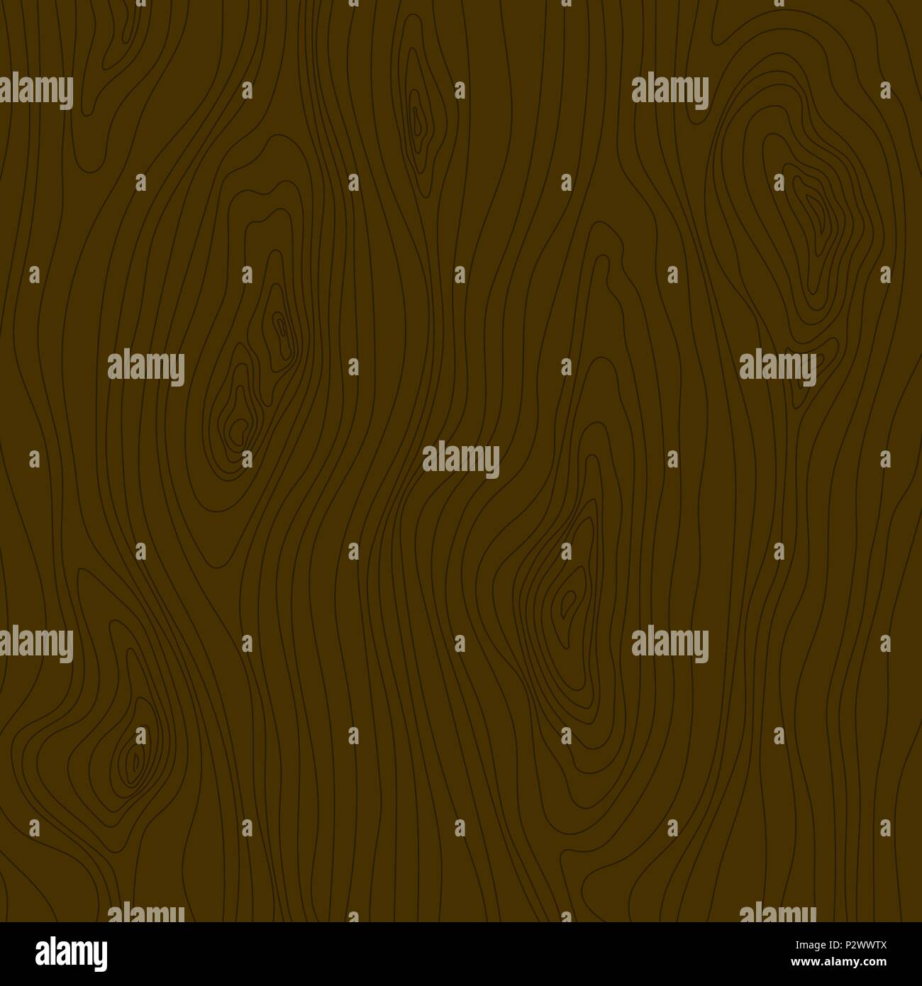 Brown wooden texture. Wood grain pattern. Cartoon abstract fibers structure background, vector illustration Stock Vector
