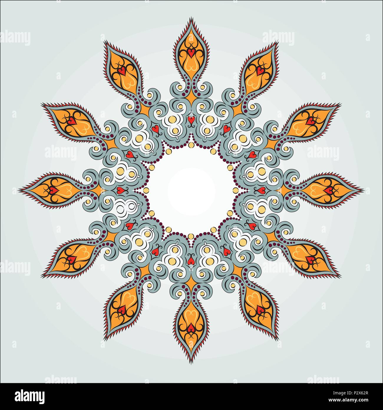 Mandala, tribal ethnic ornament, vector art Stock Vector