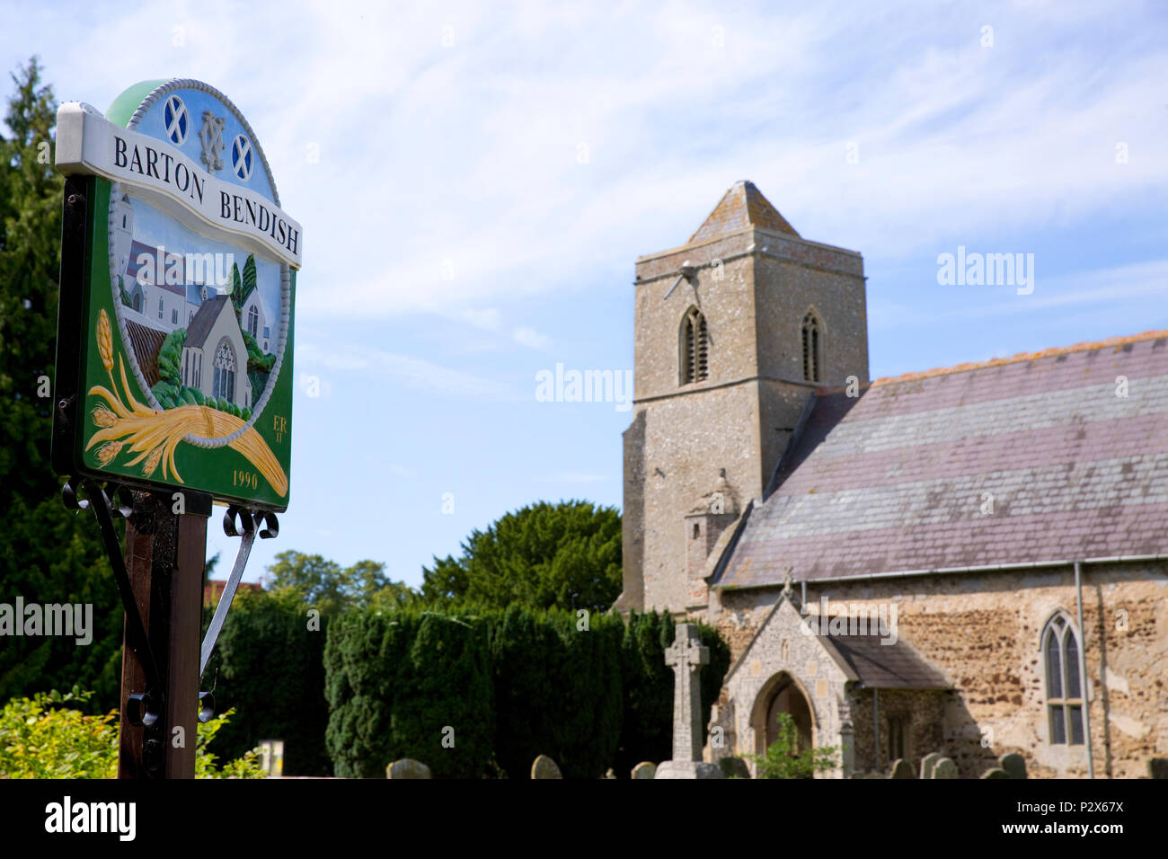 Saint Andrew Church in the village of Barton Bendish, west Norfolk