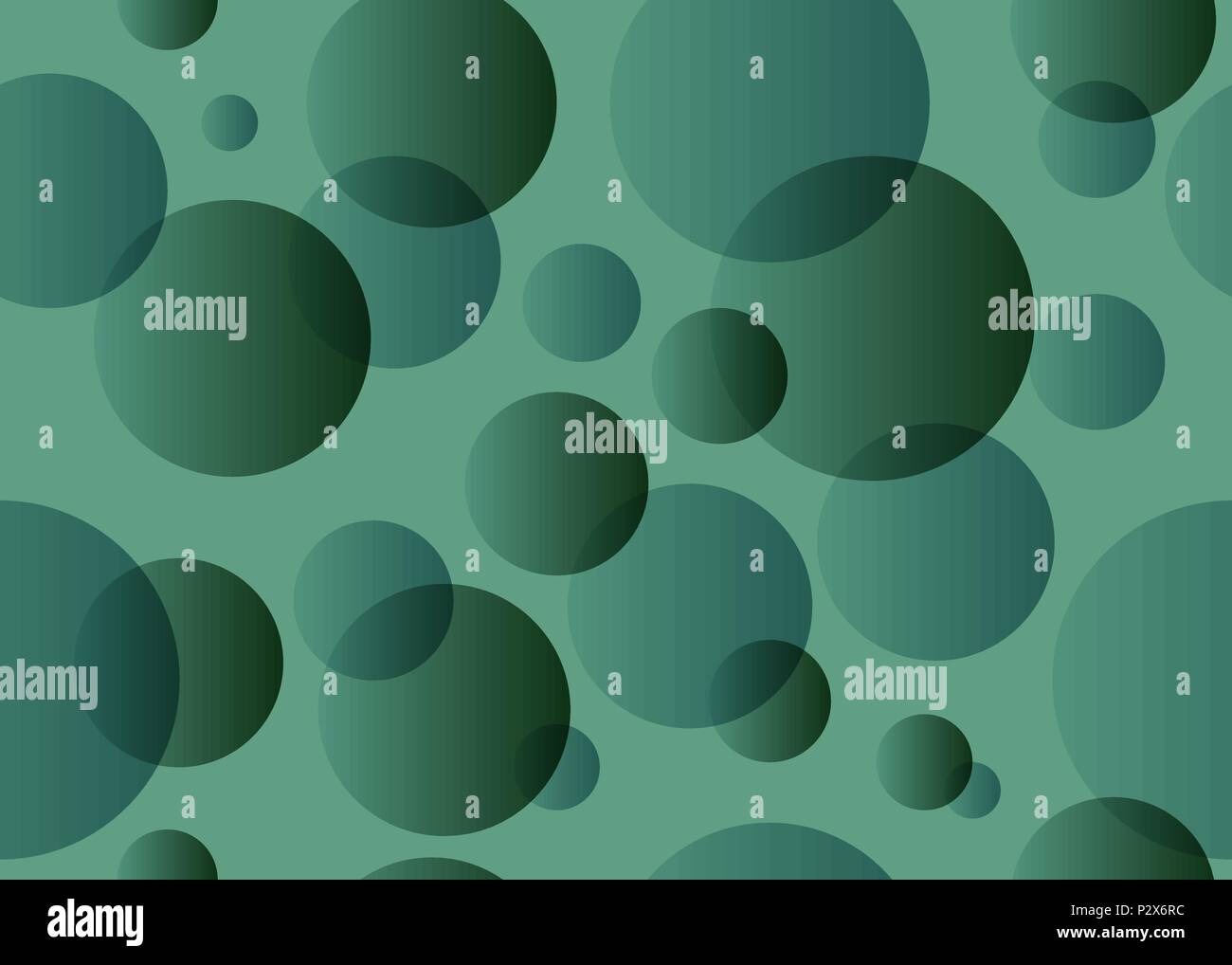 Seamless pattern with green circles Stock Vector