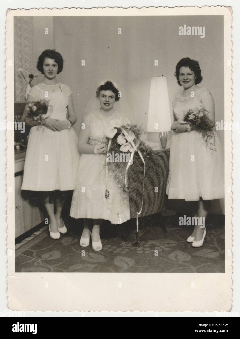 1980s bridesmaid dress hi-res stock photography and images