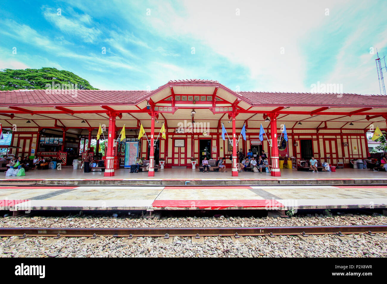 Huahin train station Stock Photo