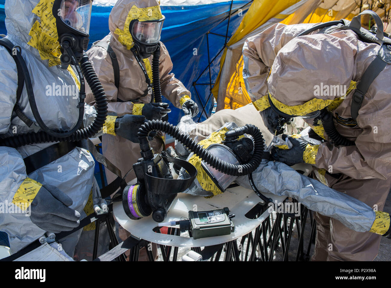 U.S. Army Soldiers, medics, assigned to Chemical, Biological