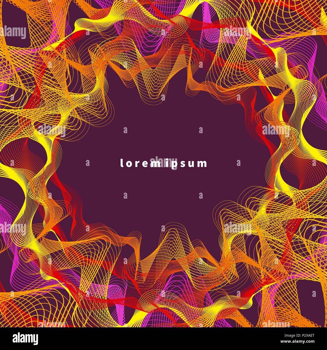 color flyer electronic music Stock Vector