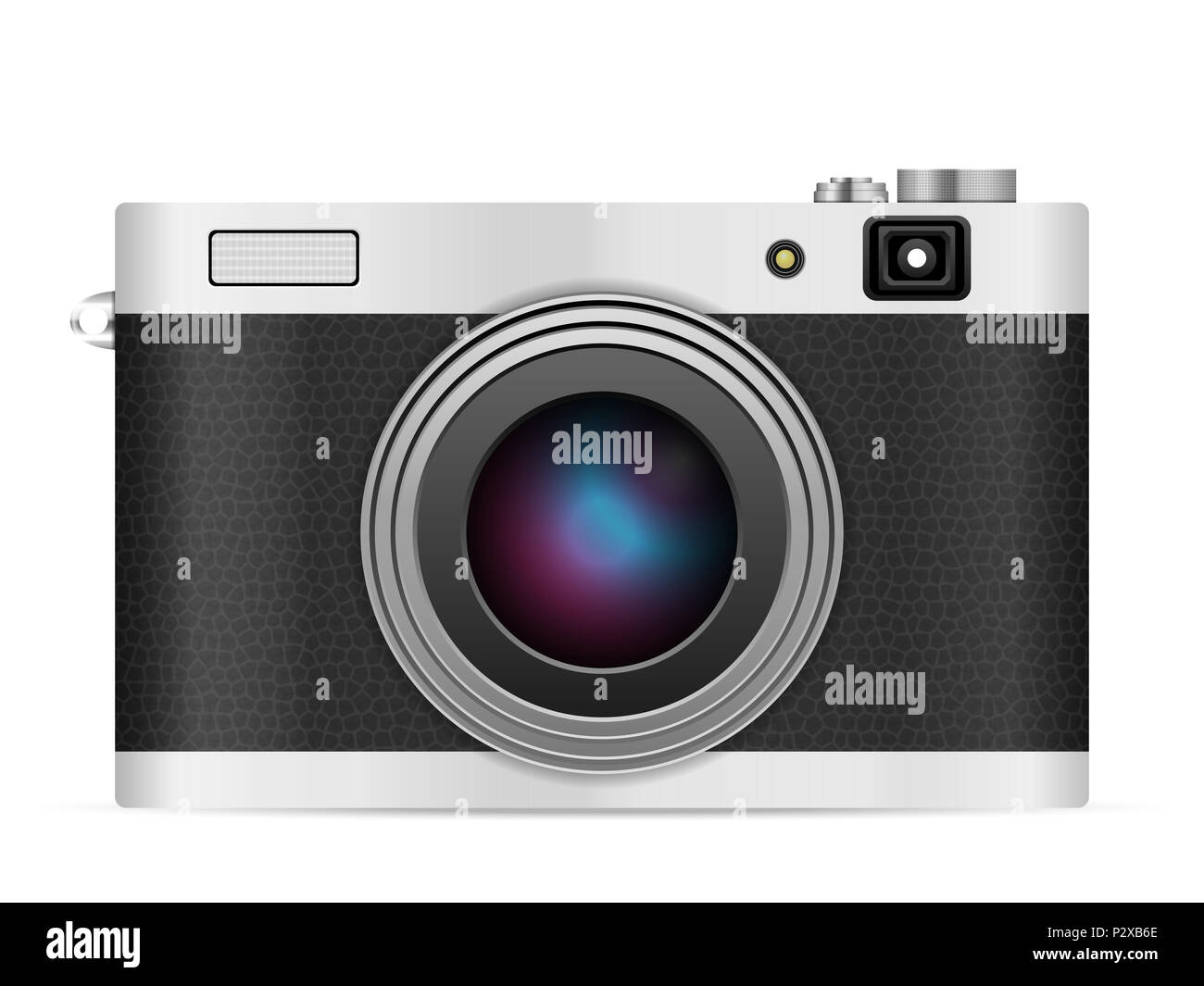 Photo camera on a white background. Vector illustration Stock Photo - Alamy