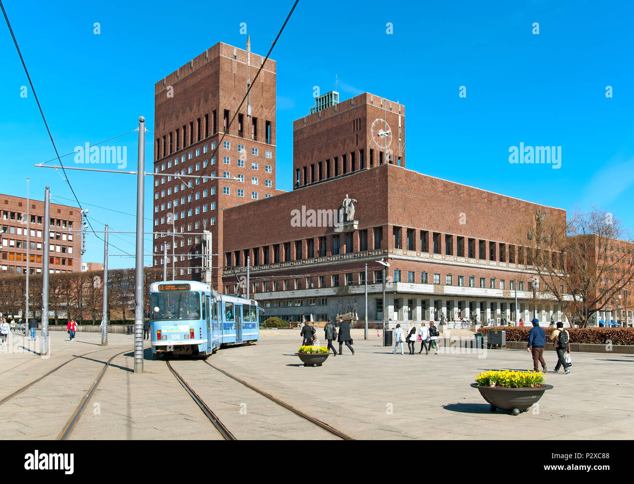 City hall square oslo hi-res stock photography and images - Alamy