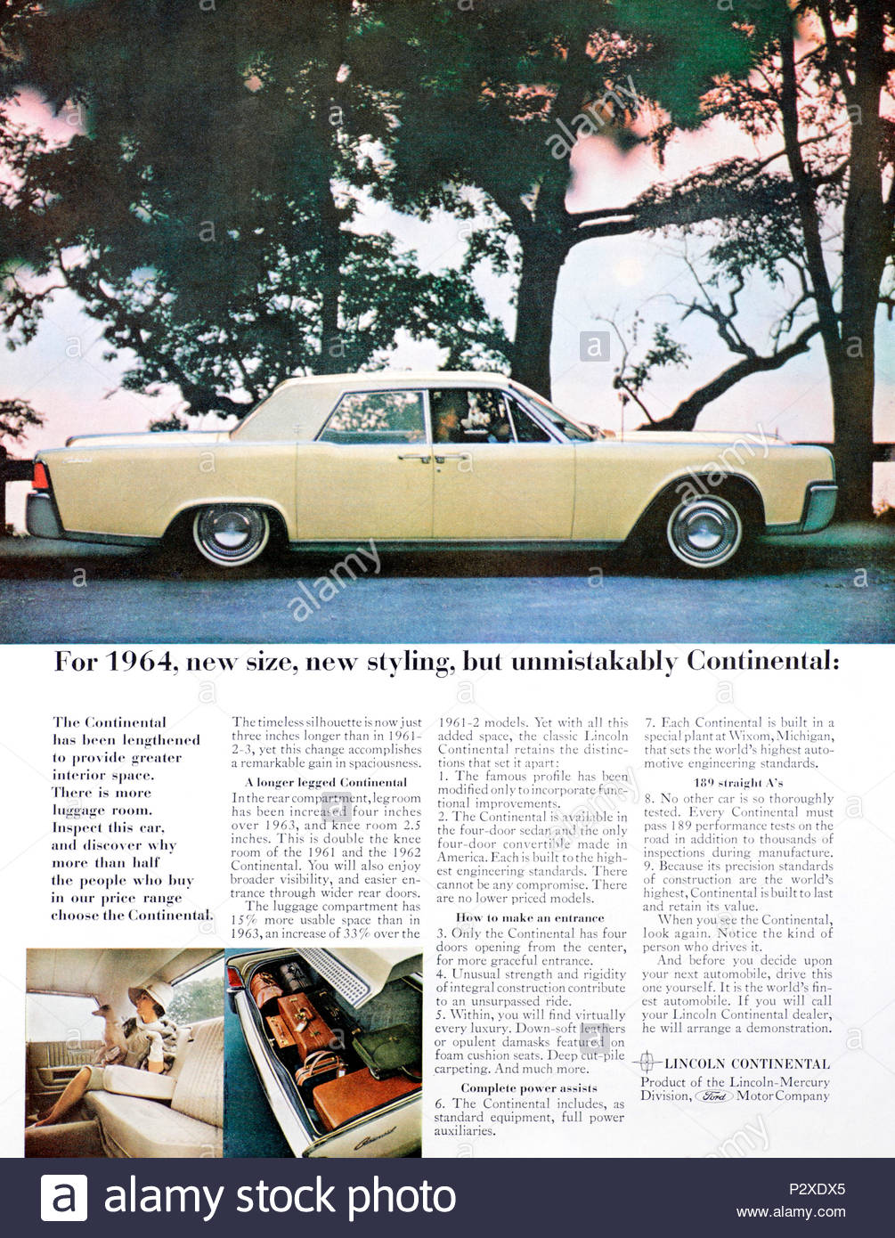 1964 Lincoln Continental Brochure