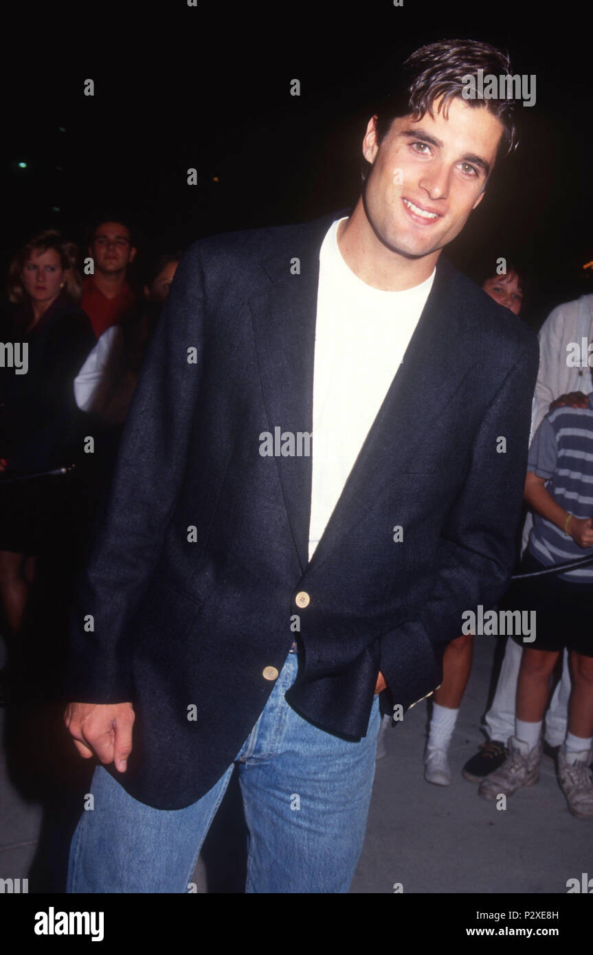 LOS ANGELES, CA - OCTOBER 17: Actor John Haymes Newton attends the premiere of 'Cool As Ice' on October 17, 1991 in Los Angeles, California. Photo by Barry King/Alamy Stock Photo Stock Photo