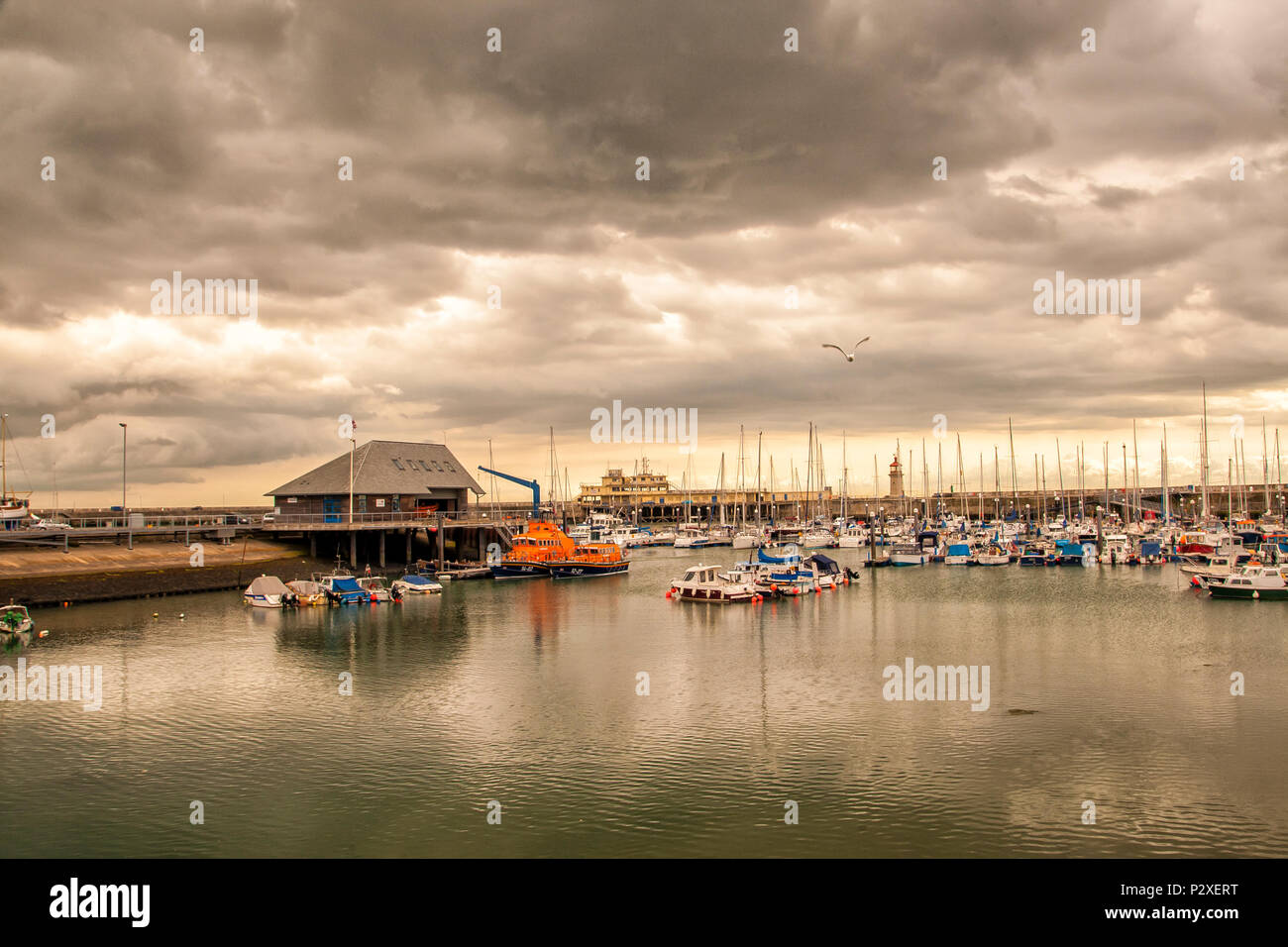 boats and yachts in Ramsgate harbour, Kent, England Stock Photo Alamy
