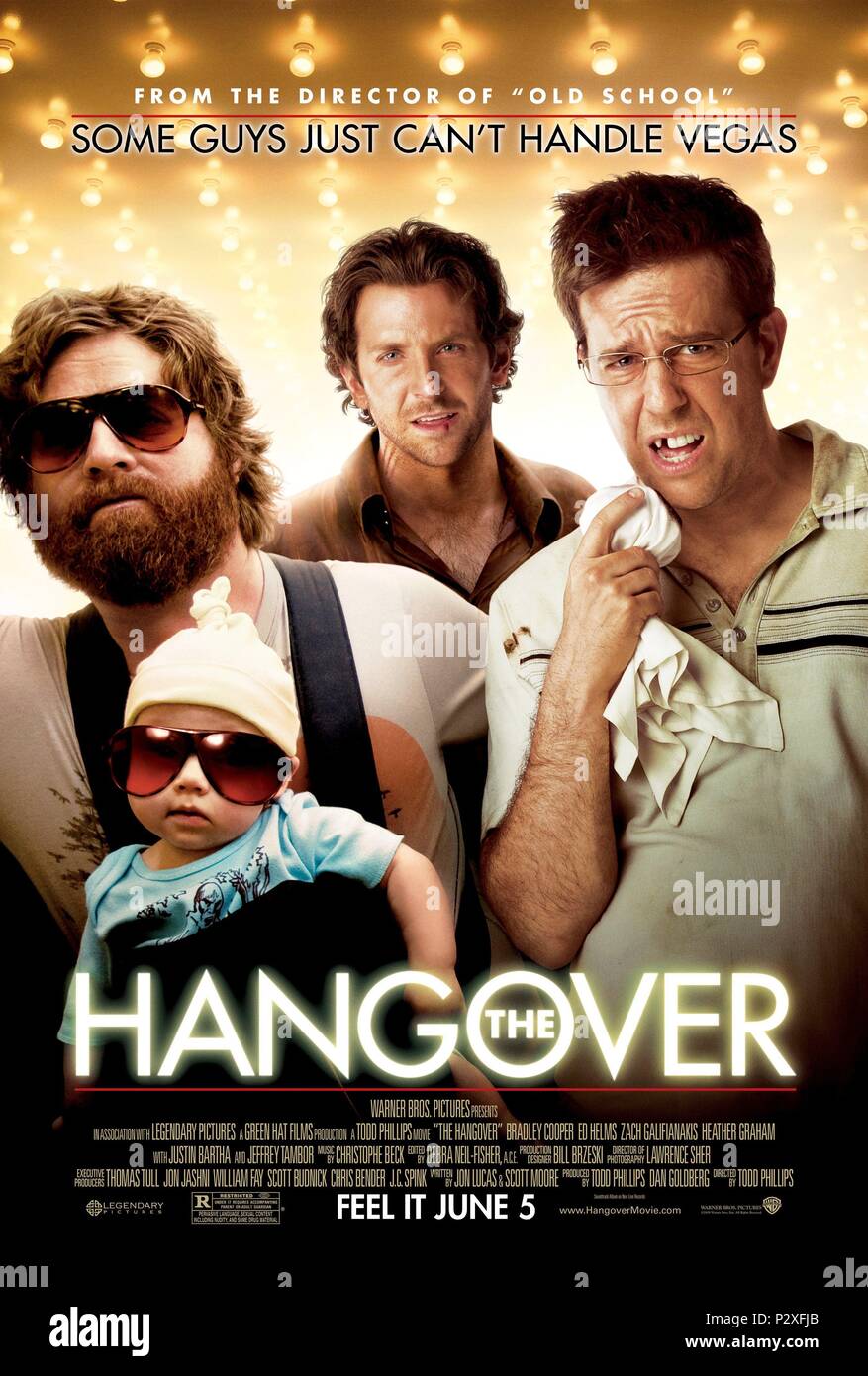 Original Film Title: THE HANGOVER. English Title: THE HANGOVER. Film  Director: TODD PHILLIPS. Year: 2009. Credit: WARNER BROS.  PICTURES/LEGENDARY PICTURES/GREEN HAT FILMS / Album Stock Photo - Alamy