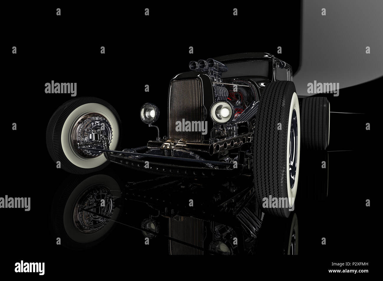 Jot Rod Renders Hot Rod 3D render Stock Photo - Alamy