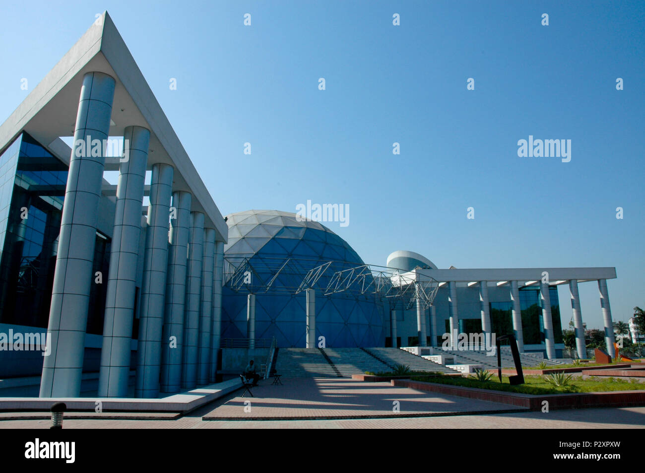 View of Bangabandhu Sheikh Mujibur Rahman Novo Theatre. Dhaka, Bangladesh. Stock Photo