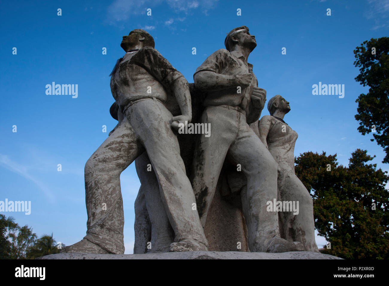 The Raju Memorial Sculpture at Dhaka University. Dhaka, Bangladesh. Stock Photo