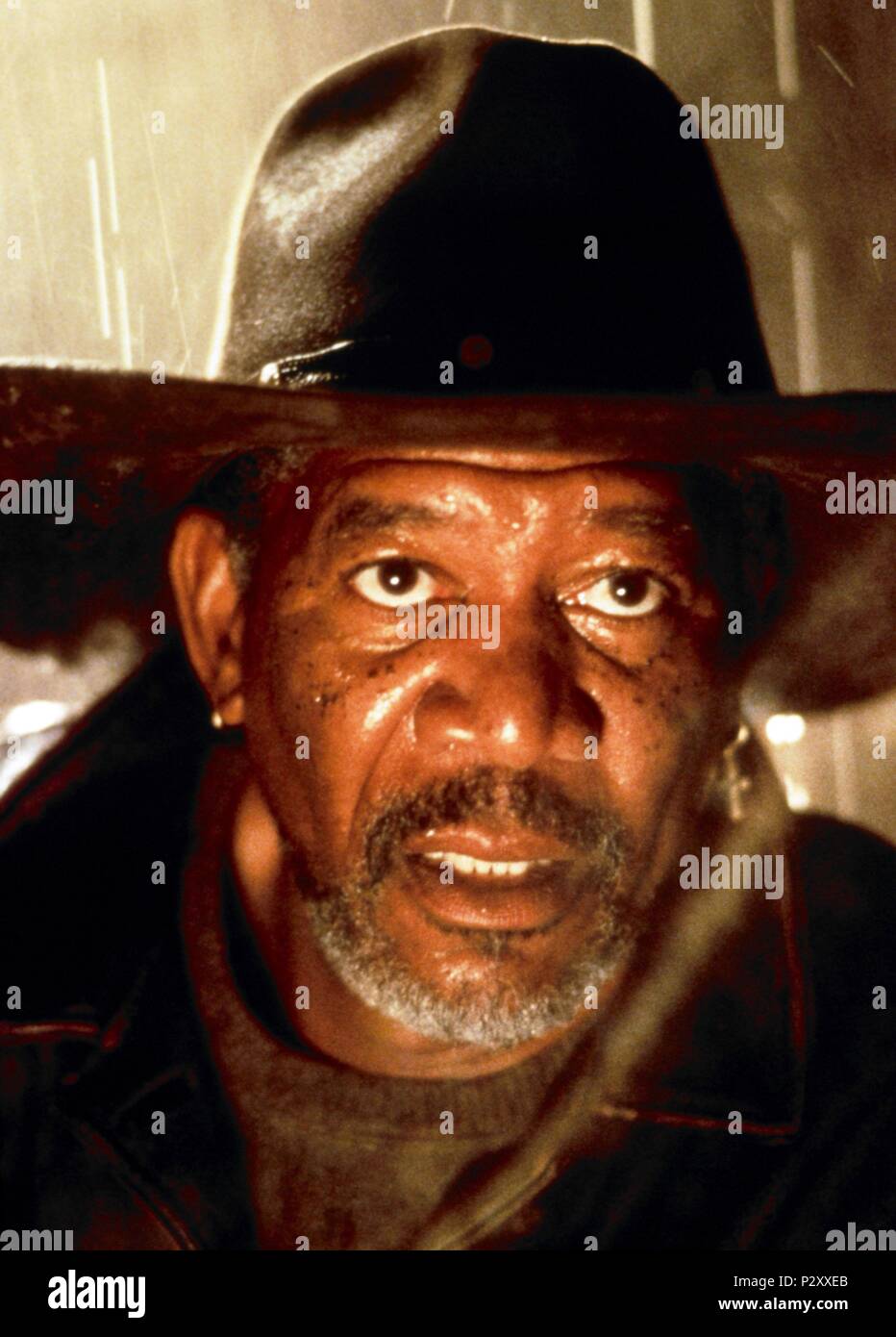 Original Film Title: HARD RAIN. English Title: HARD RAIN. Film Director:  MIKAEL SALOMON. Year: 1998. Stars: MORGAN FREEMAN. Credit: POLYGRAM / Album  Stock Photo - Alamy