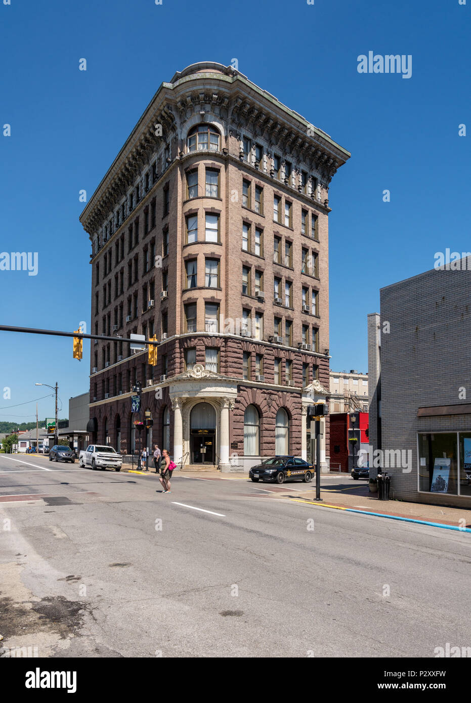 Empire National Bank Building in Clarksburg West Virginia Stock Photo