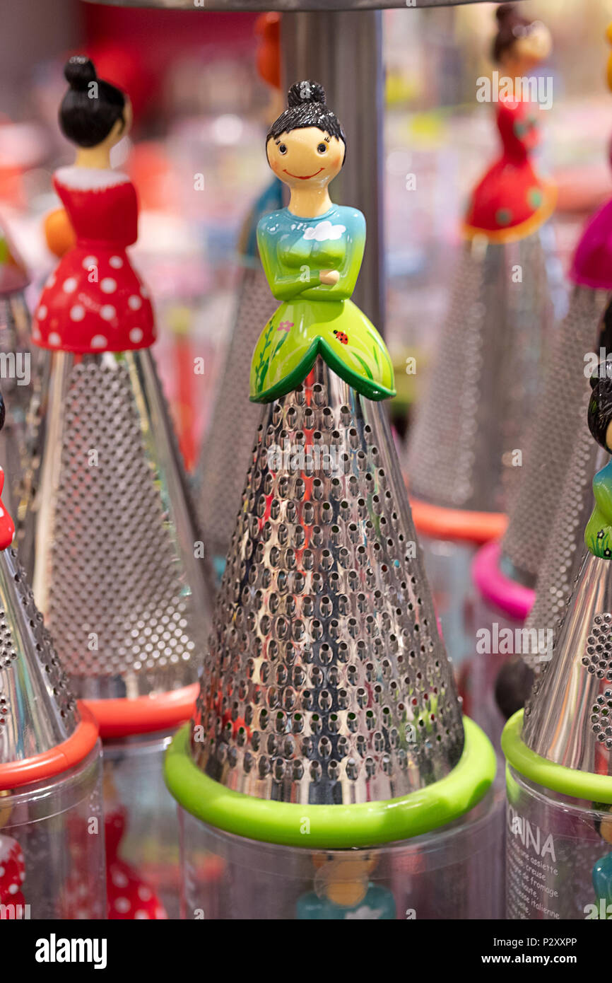 An ornate grater for sale at PYLONES, a gift shop in Old Town Prague, Czech  Republic Stock Photo - Alamy