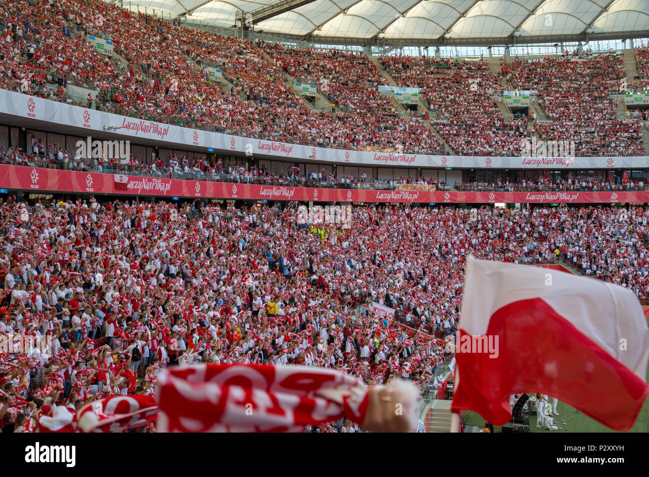 Football Crowd Cheering In Stadium High Resolution Stock Photography