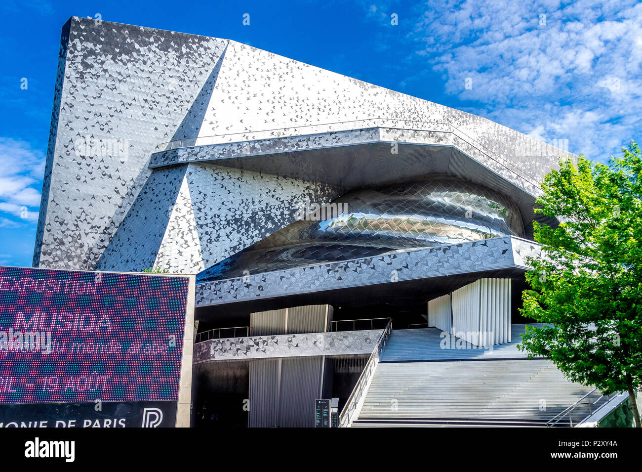 Philharmonie de Paris within Parc de la Villette in Paris, France Stock Photo