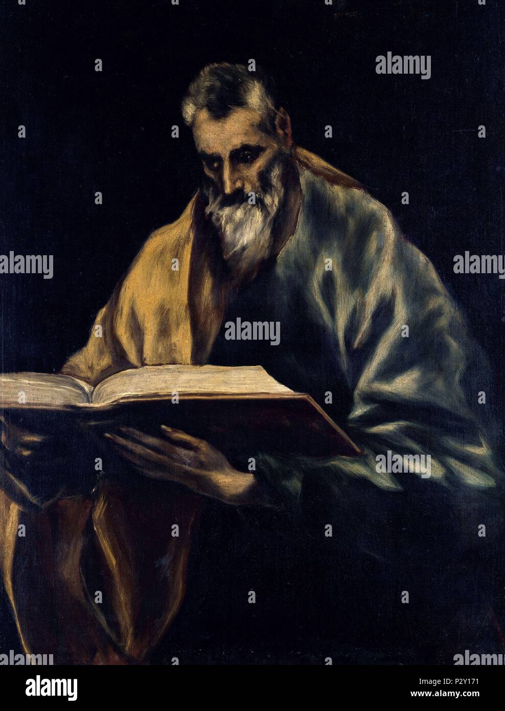 SAN SIMON - SIGLO XVI/XVII - MANIERISMO ESPAÑOL. Author: El Greco (1541-1614). Location: CASA MUSEO DEL GRECO-COLECCION, TOLEDO, SPAIN. Stock Photo
