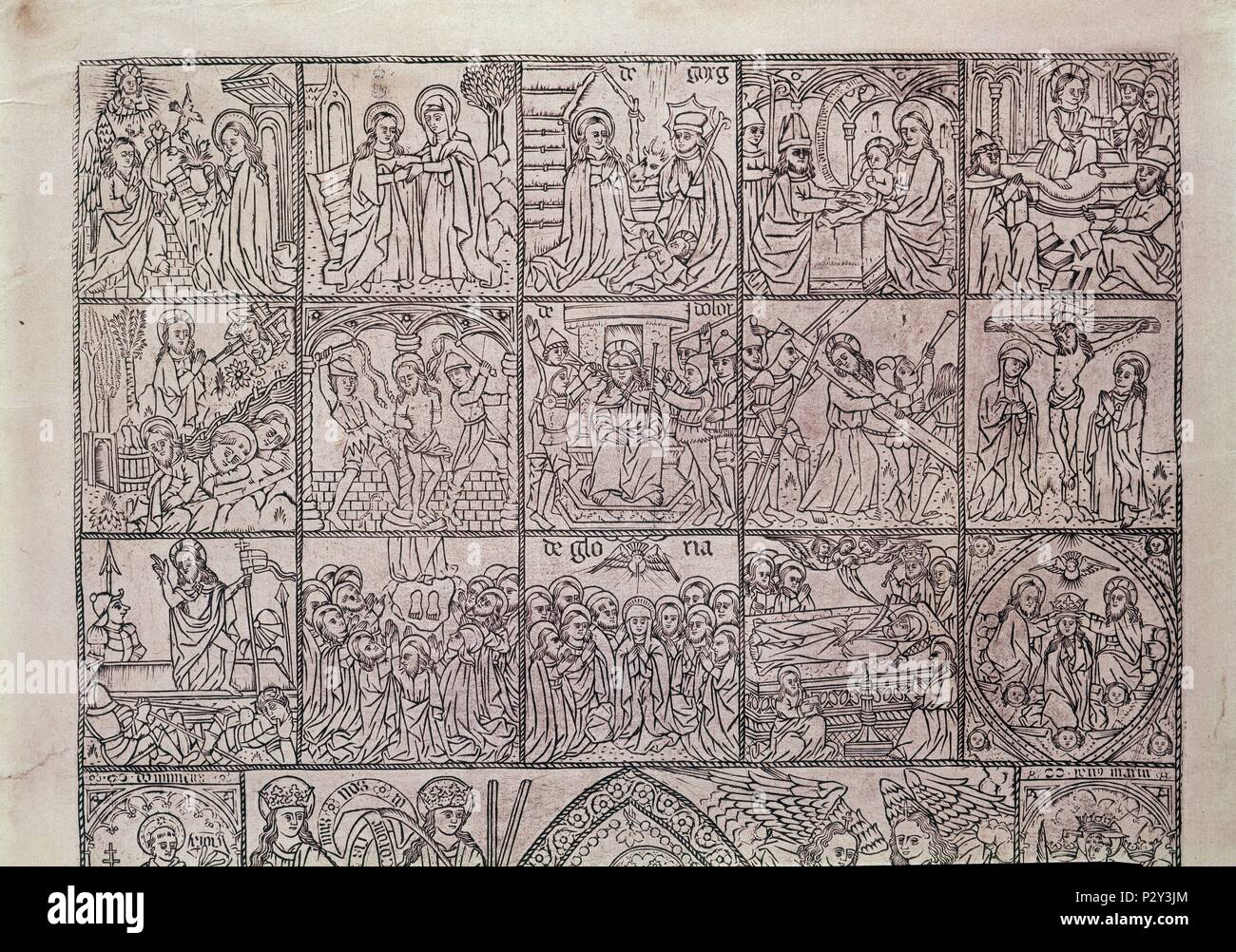ESCENAS DE LA VIDA DE LA VIRGEN S XV. Location: BIBLIOTECA NACIONAL ...