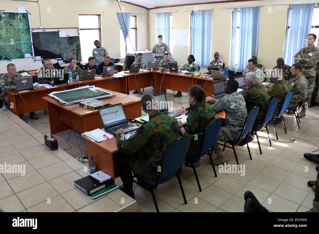 Service members representing various Southern African Development