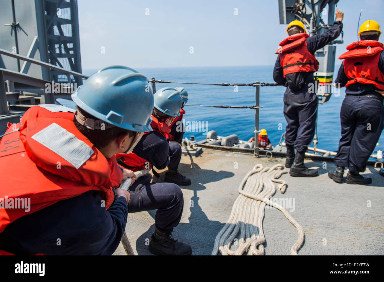 Lpd Rhib Sailors aboard the amphibious transport dock USS Green Bay (LPD 20 ...
