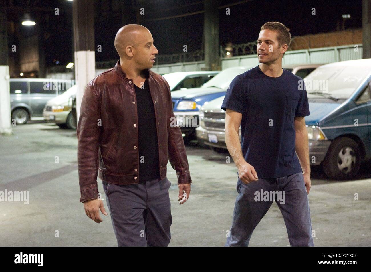 Original Film Title: FAST & FURIOUS. English Title: FAST & FURIOUS. Film  Director: JUSTIN LIN. Year: 2009. Stars: VIN DIESEL; PAUL WALKER. Credit:  UNIVERSAL PICTURES / Album Stock Photo - Alamy