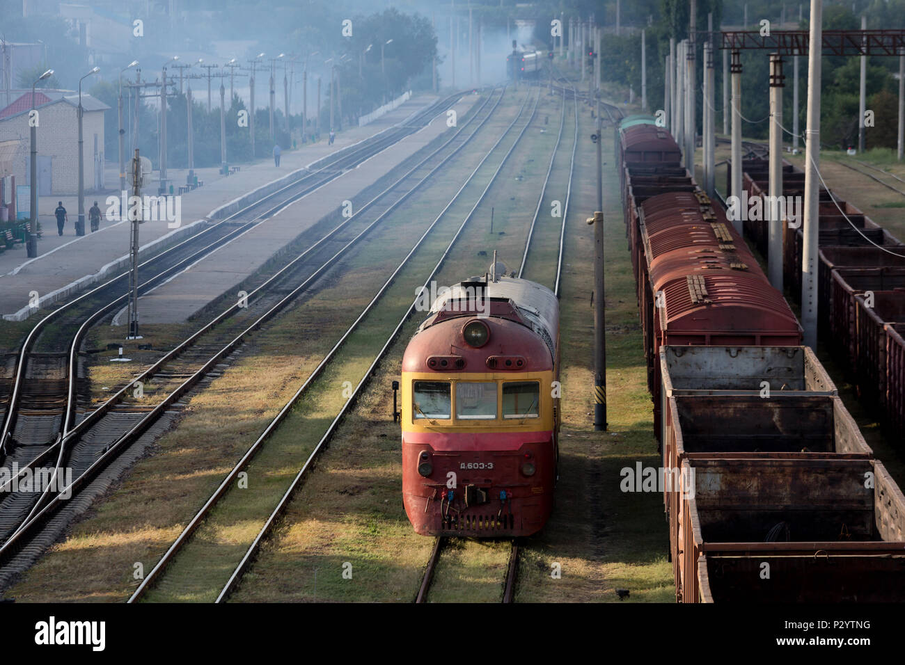 Bender, Moldova, railway station Stock Photo