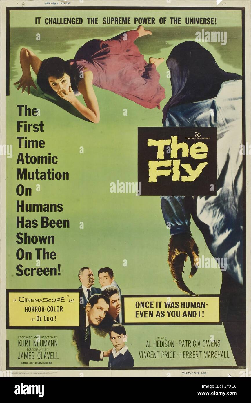 Original Film Title: THE FLY.  English Title: THE FLY.  Film Director: KURT NEUMANN.  Year: 1958. Credit: 20TH CENTURY FOX / Album Stock Photo