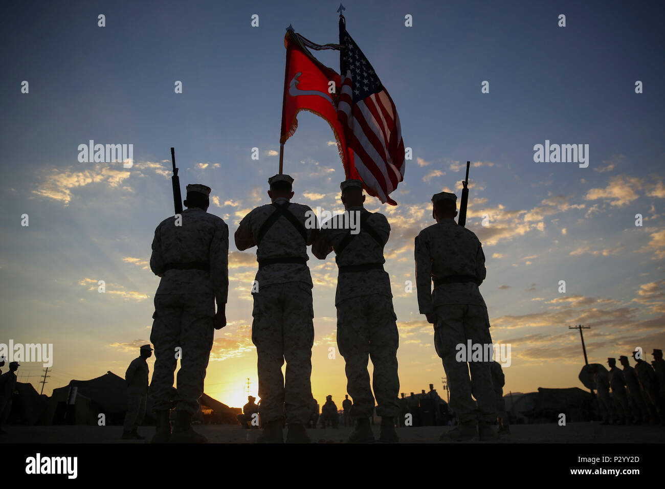 Marines with 7th Marine Regiment holds a ceremony for the regiment’s