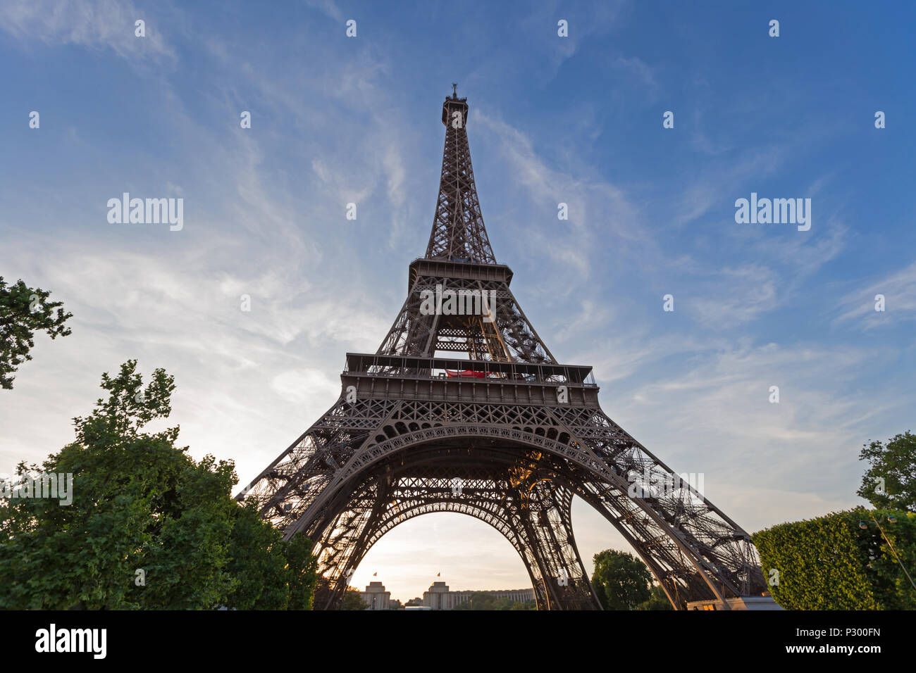 The Eiffel tower in Paris France Stock Photo