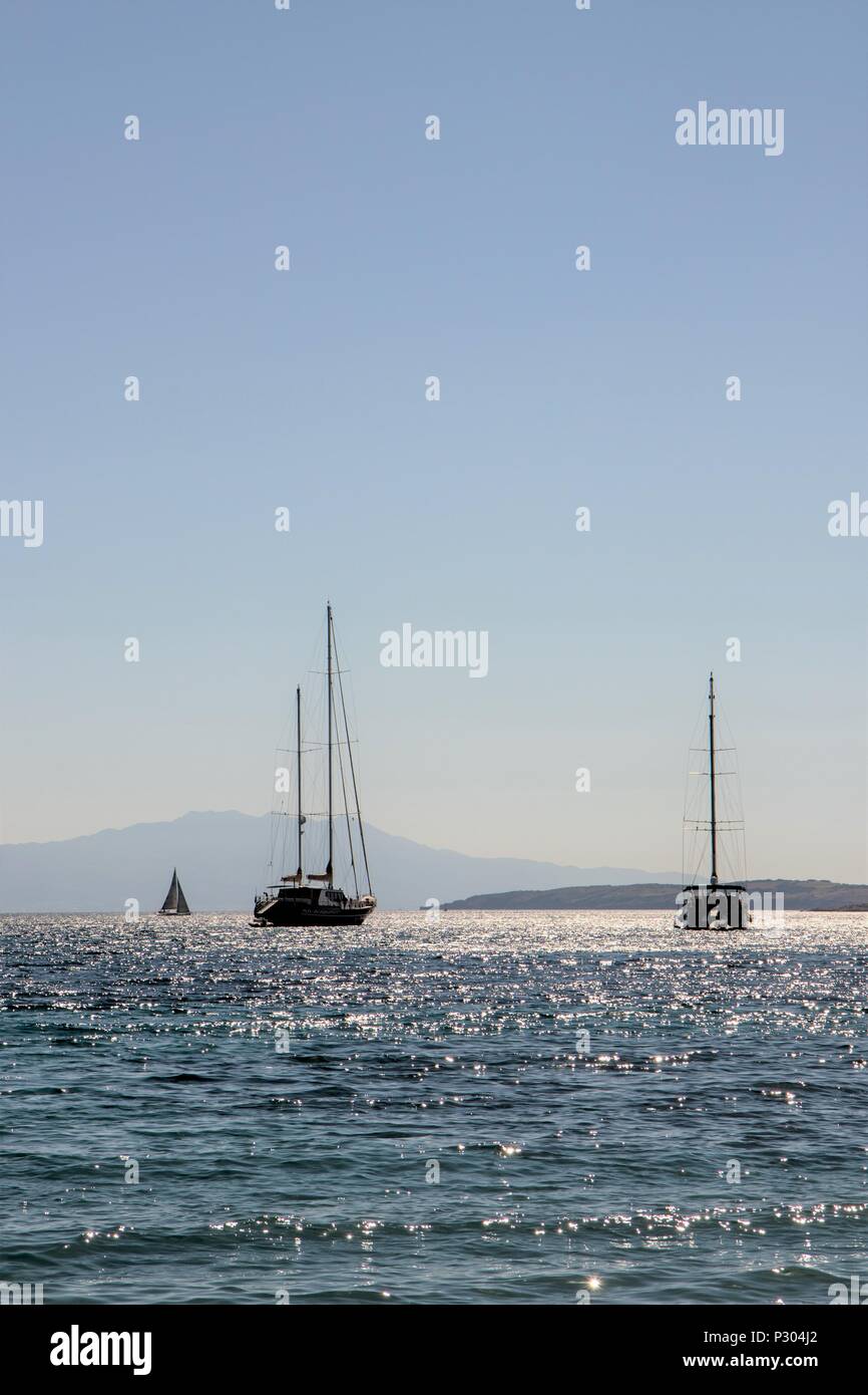 sun glitter on Mediterranean Stock Photo Alamy