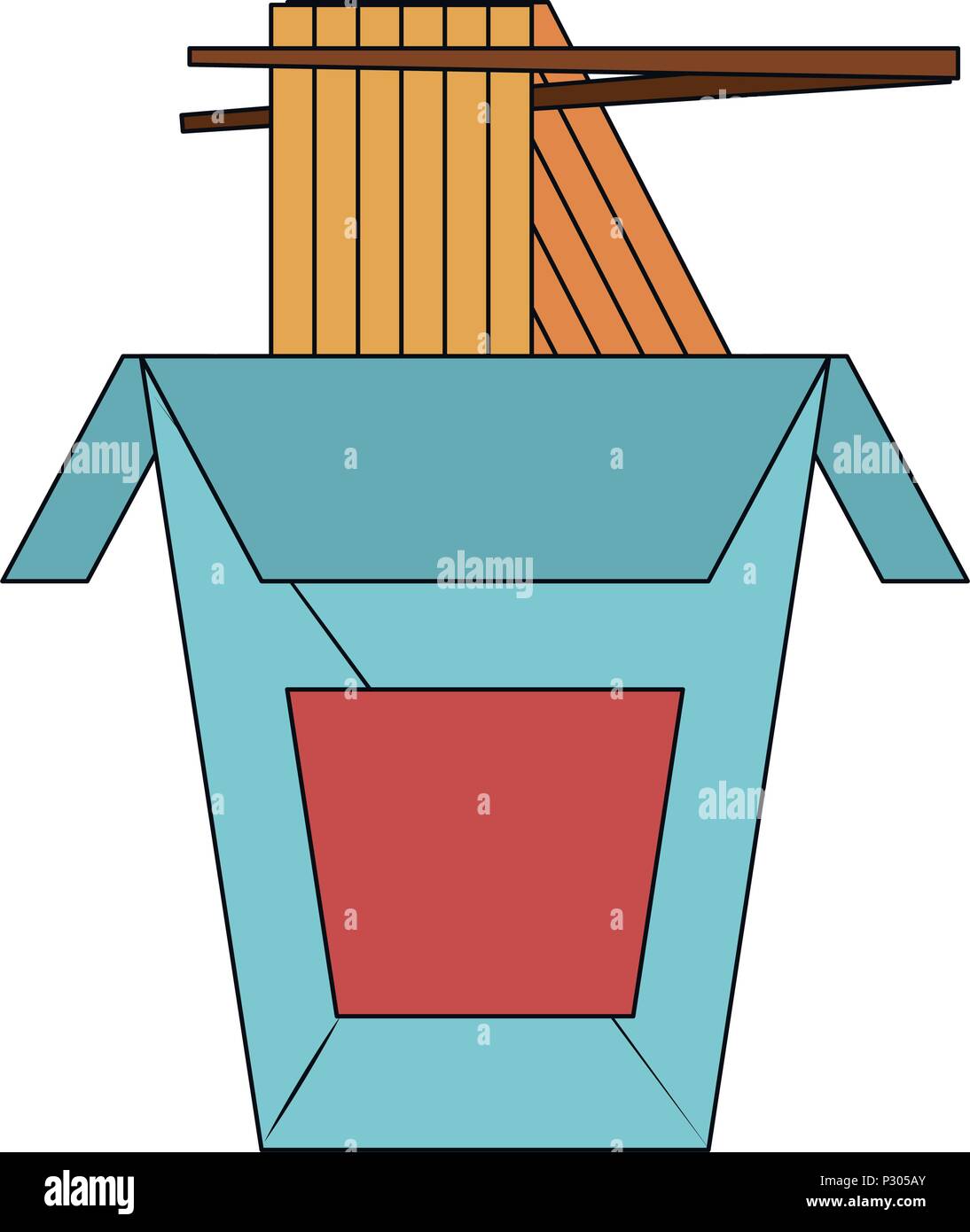 Instant noodles in spicy Stock Vector Images - Alamy