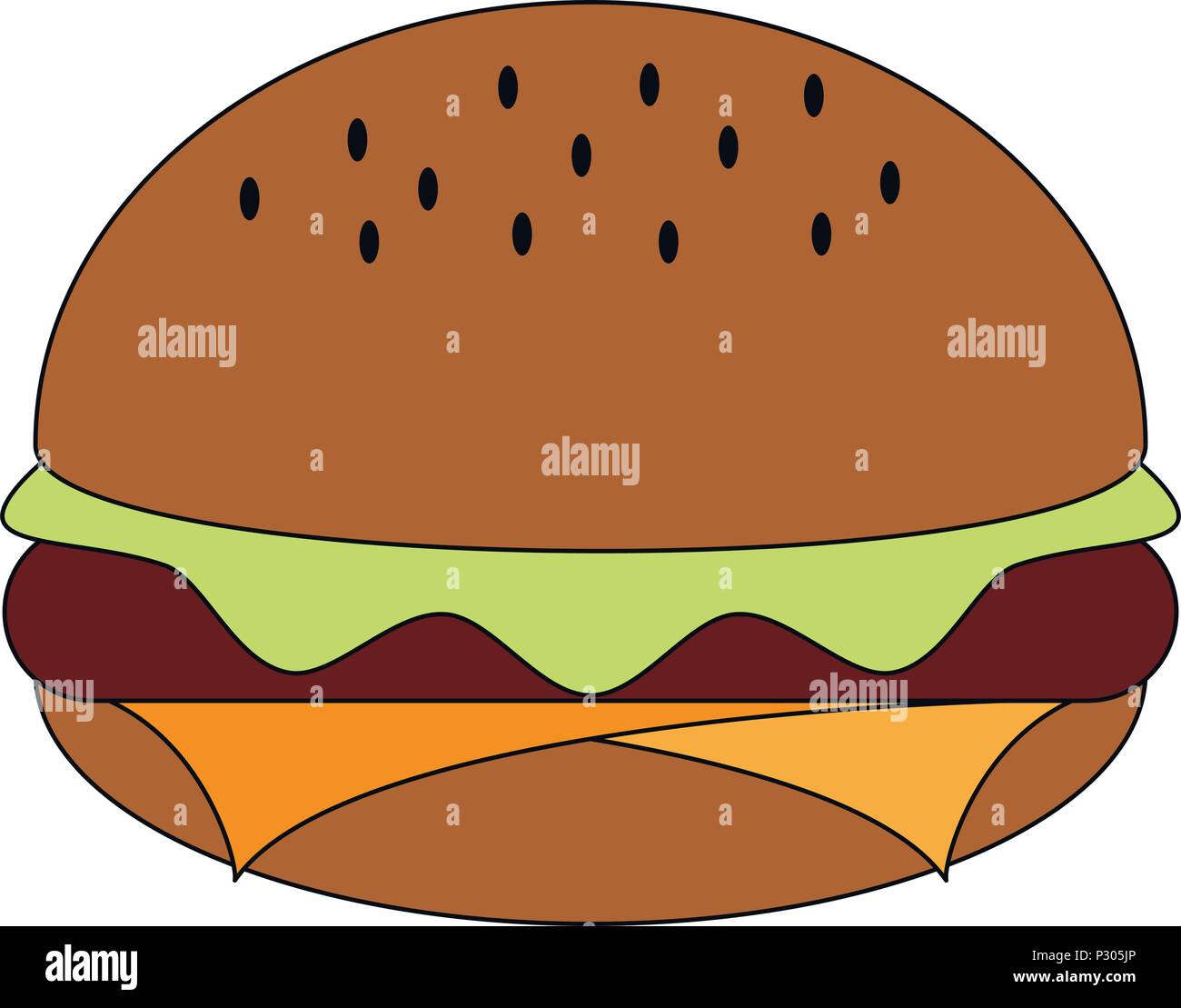 Hamburger fast food Stock Vector Image & Art - Alamy